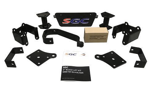 SGC LIFT KIT – 5″ BLOCK FOR EZGO TXT/PDS (2001.5-2013) ELECTRIC