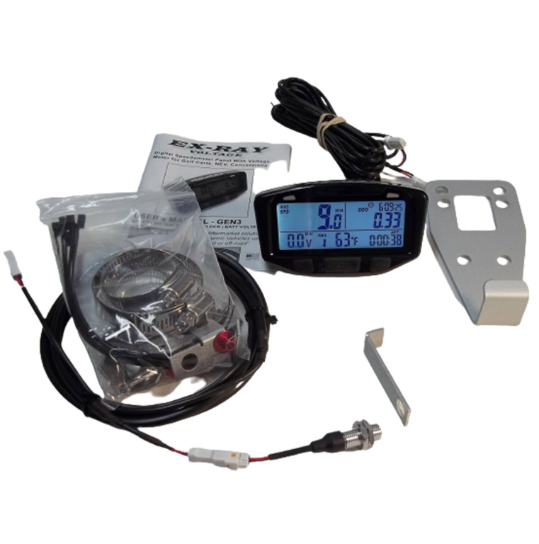 EXRAY SPEEDOMETER KIT, E-Z-GO RXV, UNIVERSAL MOUNT