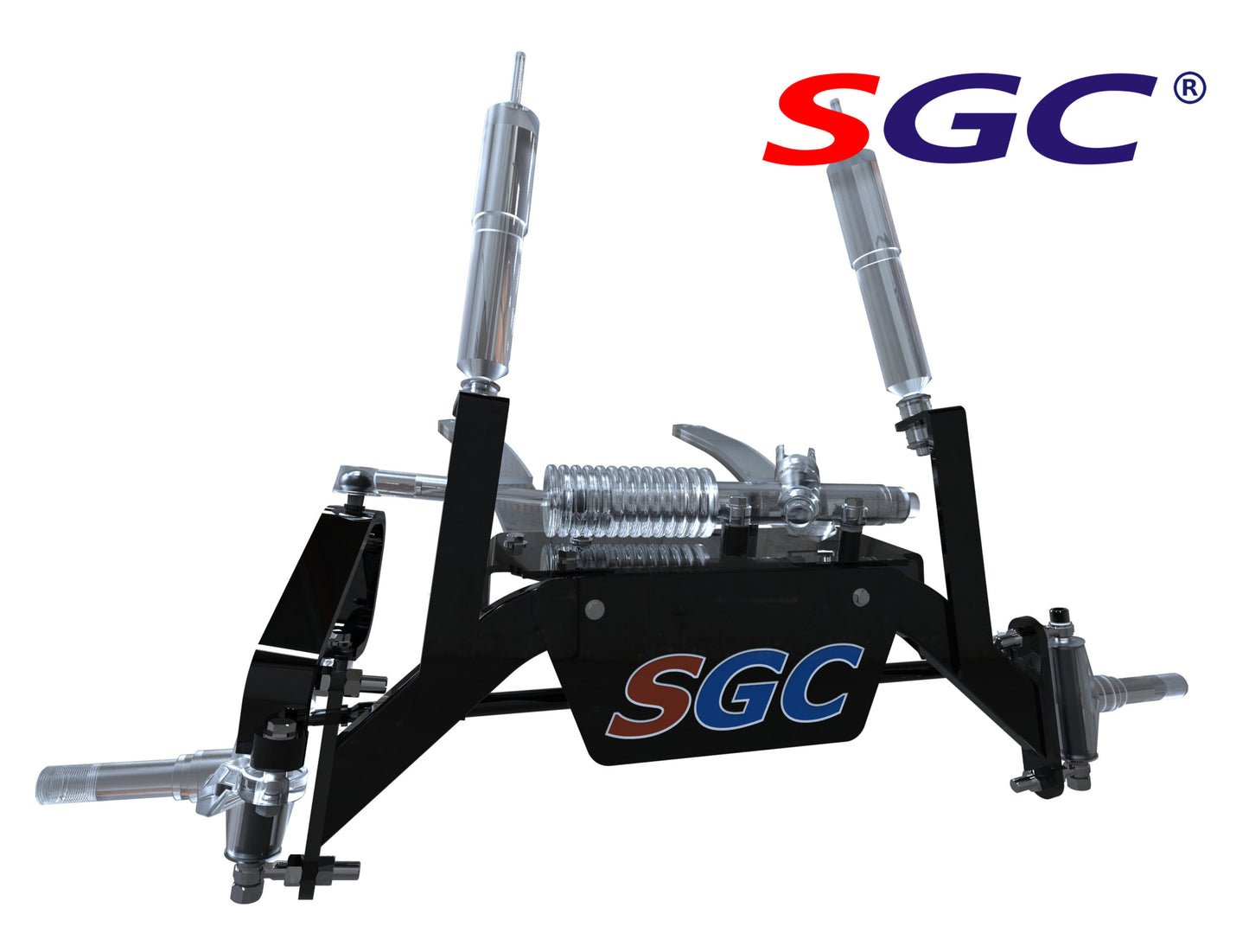 SGC LIFT KIT – 6″ DROP AXLE KIT (CAMBER ADJUSTABLE) FOR EZGO TXT/PDS (2001.5-2013) ELECTRIC