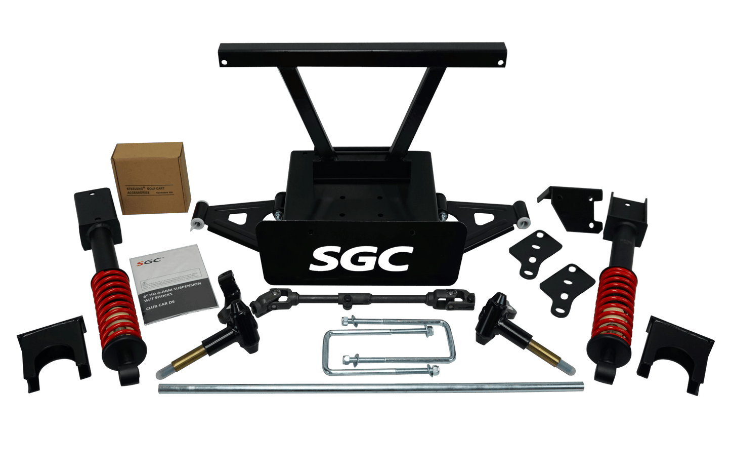 SGC LIFT KIT – 6″ HEAVY DUTY BUILT-IN COIL-OVER SHOCKS A-ARM FOR CLUB CAR DS (2004-2006)