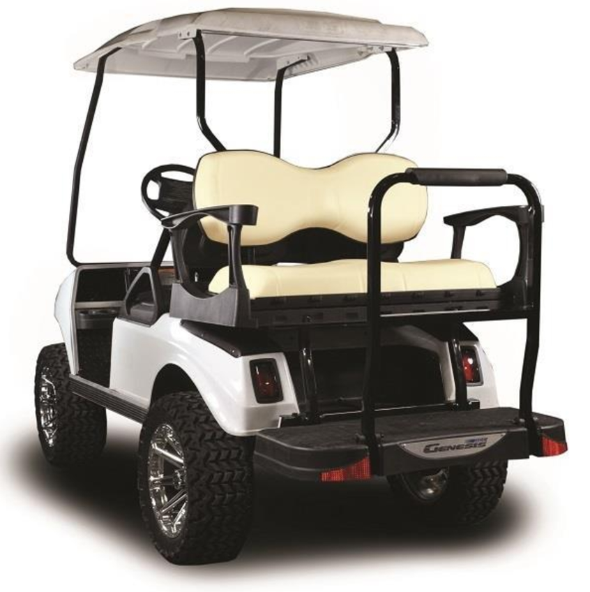 MadJax® Genesis 250 with Deluxe Buff Steel Rear Flip Seat – Club Car DS