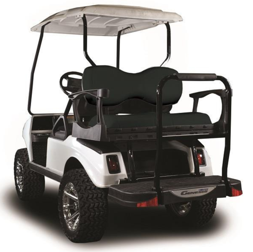 MadJax® Genesis 250 with Deluxe Black Steel Rear Flip Seat – E-Z-GO RXV