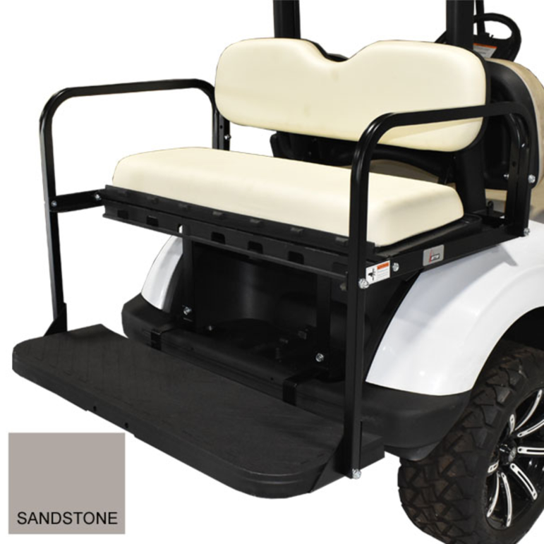 GTW® MACH3 Rear Flip Seat for E-Z-GO RXV - Sandstone