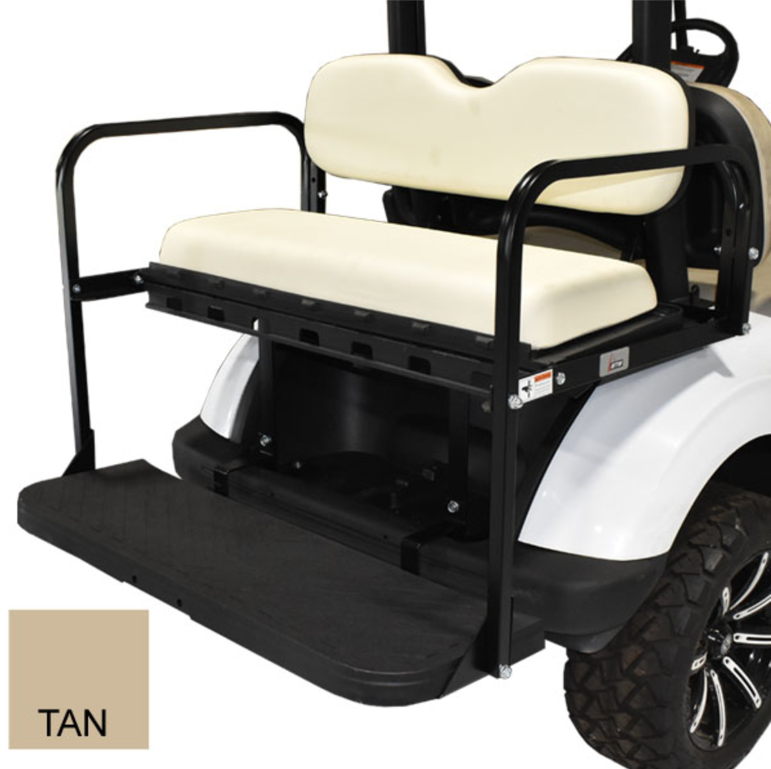 GTW® MACH3 Rear Flip Seat Yamaha G-Series (Models G19-22) - Tan